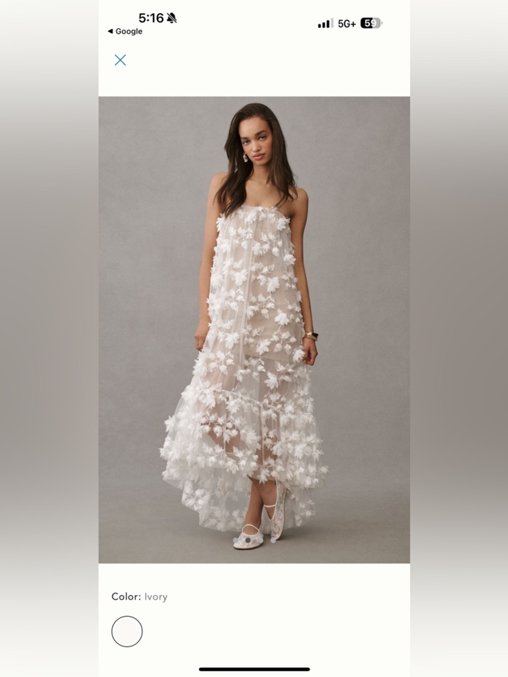 Helsi Athena Strapless Sheer Midi Dress